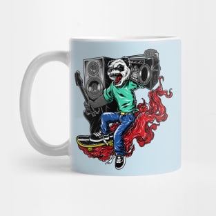 Panda Skate Music Mug